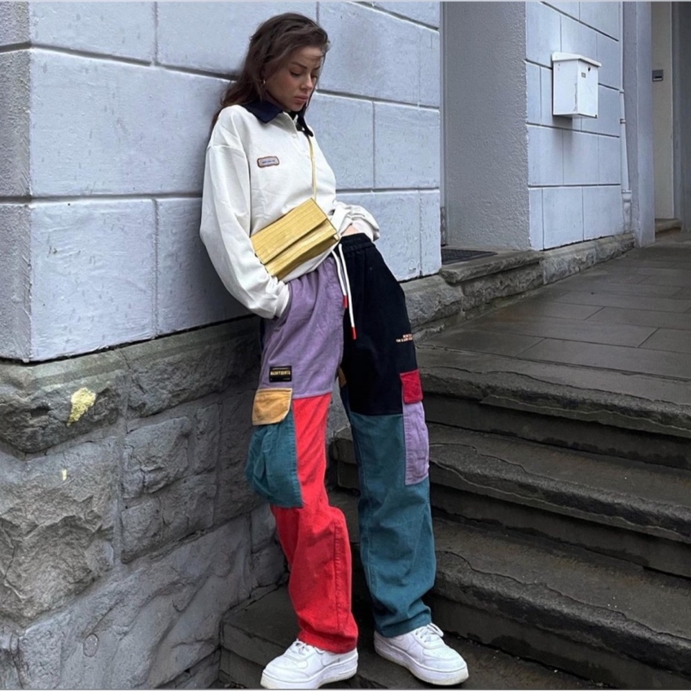 Colorful Patchwork Women's Pants